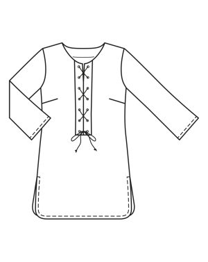 Tunique en daim n°128 | Burda Style 04/23