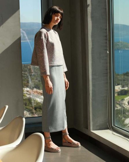 Jupe portefeuille n°101 de Burda Style Août 2017