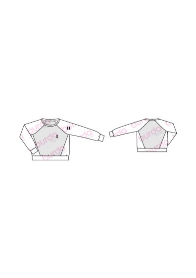 Sweat à paillettes n°102 de Burda Style Janvier 2017