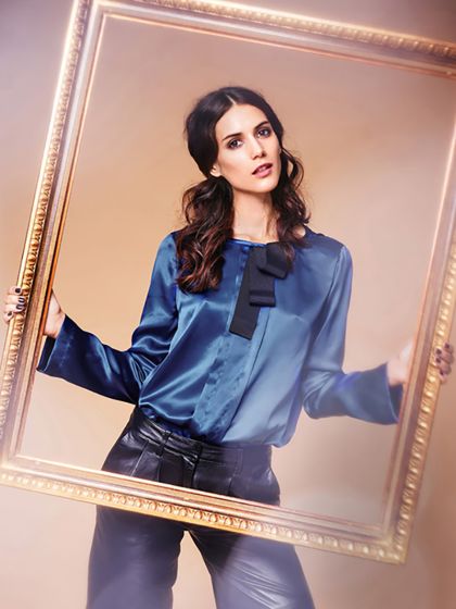 Chemisier à jabot n°102 de Burda Style Septembre 2016