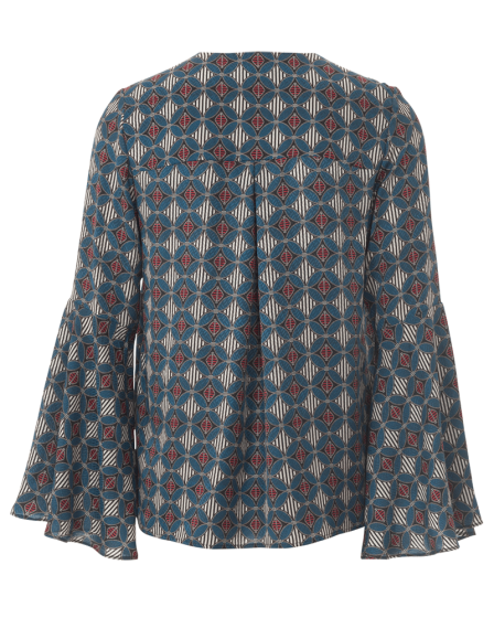 Blouses à manches corolle n°102 de Burda Style Juin 2017