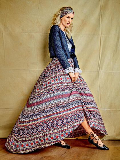 Jupe longue n°102 de Burda Style Mars 2017