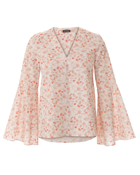 Blouses à manches corolle n°102 de Burda Style Juin 2017