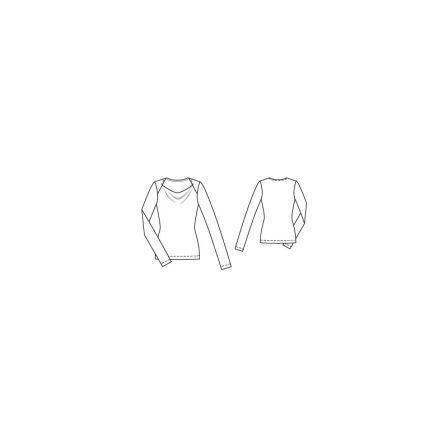 T-Shirt à manches oversized n°103 de Burda Style Octobre 2014
