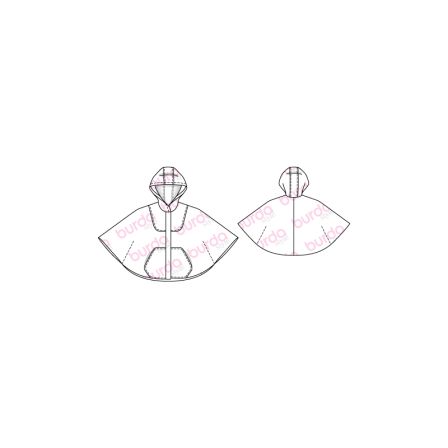 Cape courte n°103 de Burda Style Decembre 2016