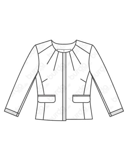 Veste boîte n°103 de Burda Style Décembre 2017