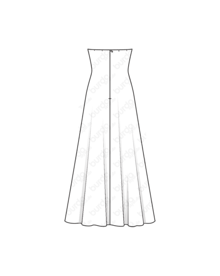 Robe longue n°104 de Burda Style Juin 2017