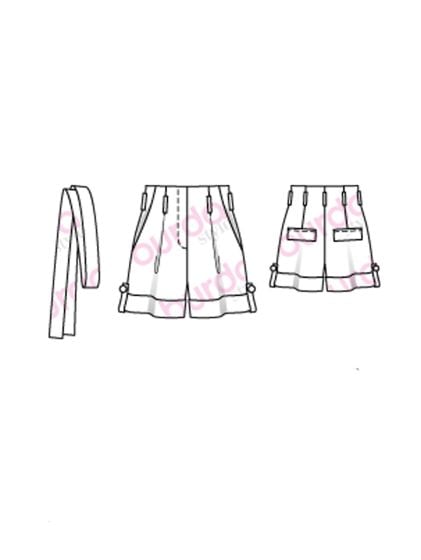 Short, bermuda, jupe culotte n°104 de Burda Style Février 2017