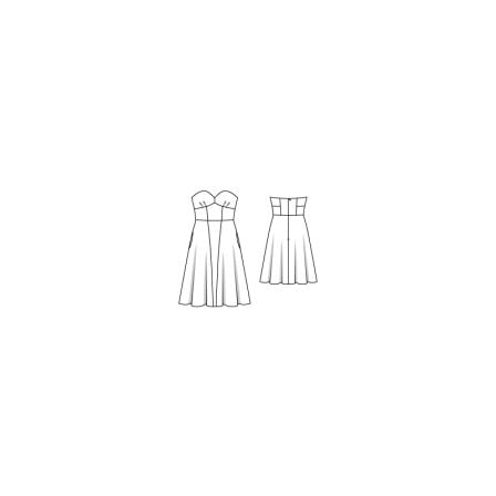 Robe bustier n°105 de Burda Style Aout 2016