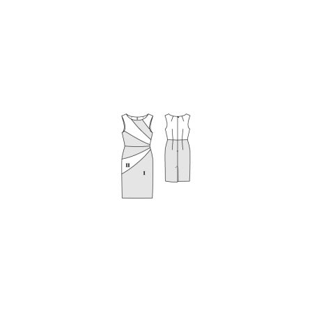 Robe fourreau n°105 de Burda Style Octobre 2016