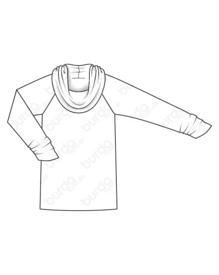 T-shirt n°105 de Burda Style Août 2017
