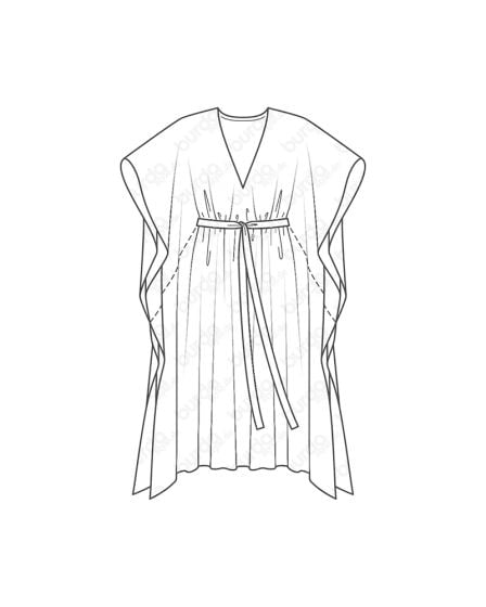 Caftans n°105 de Burda Style Juillet 2017
