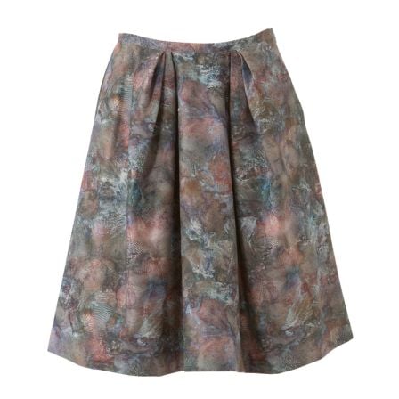 Jupe en cuir métallisé n°106 de Burda Style Octobre 2014