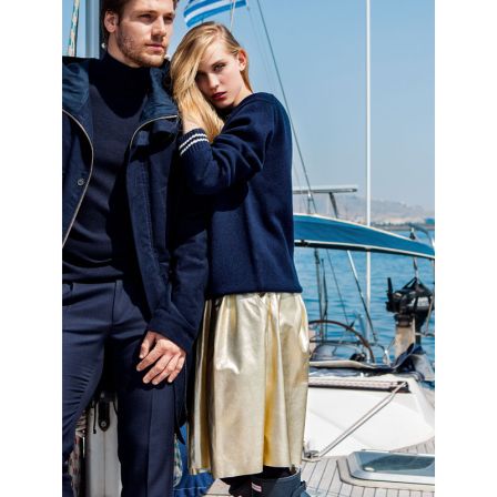 Jupe en cuir métallisé n°106 de Burda Style Octobre 2014