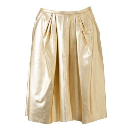Jupe en cuir métallisé n°106 de Burda Style Octobre 2014