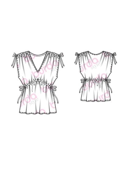 Tunique, robe n°107 de Burda Style Février 2017