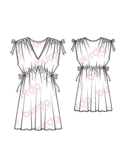 Tunique, robe n°107 de Burda Style Février 2017