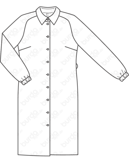 Robe chemisier n°108 de Burda Style Janvier 2019