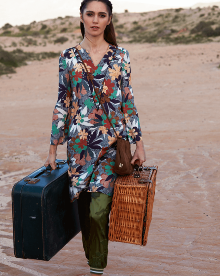 Robe trapèze  n°108 de Burda Style Avril 2017