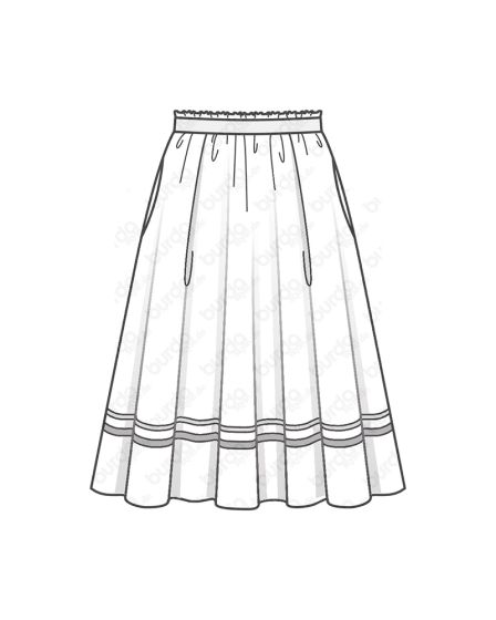 Jupes n°108 de Burda Style Juillet 2017