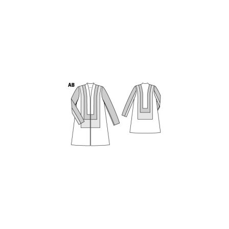 Manteau 7/8e mi-saison n°109 de Burda Style Novembre 2014