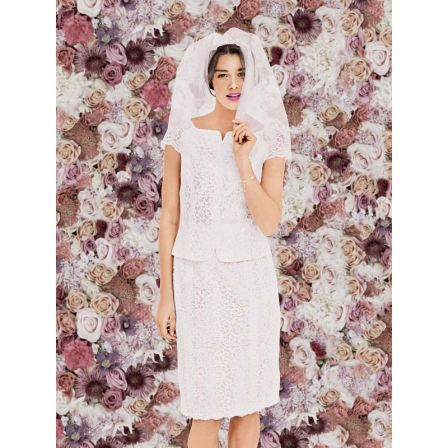 Robe de mariée en organza brodé n°109