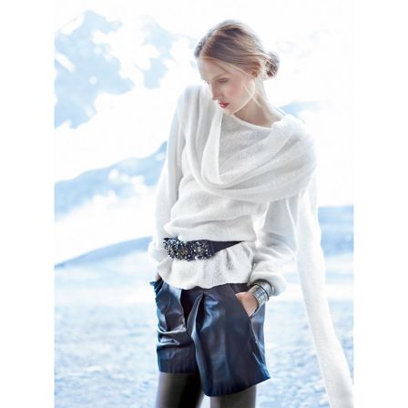 Tunique à large châle n°110 de Burda Style Janvier 2015
