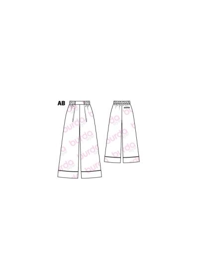 Pantalon de pyjama n°110 de Burda Style Janvier 2017