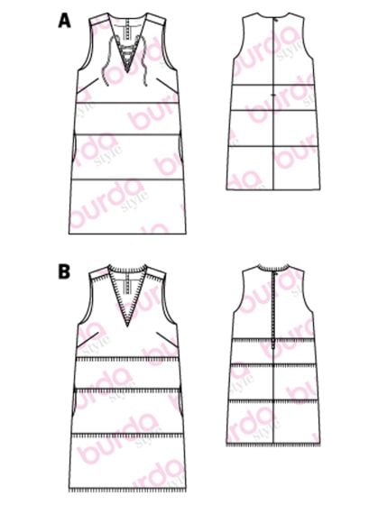 Robe n°110 de Burda Style Février 2017