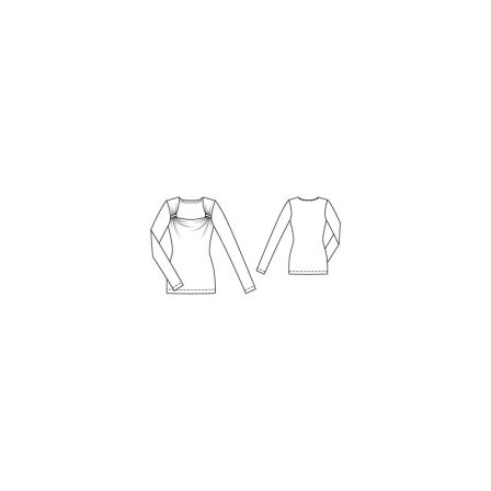T-Shirt Drapé n°110 de Burda Style Octobre 2014