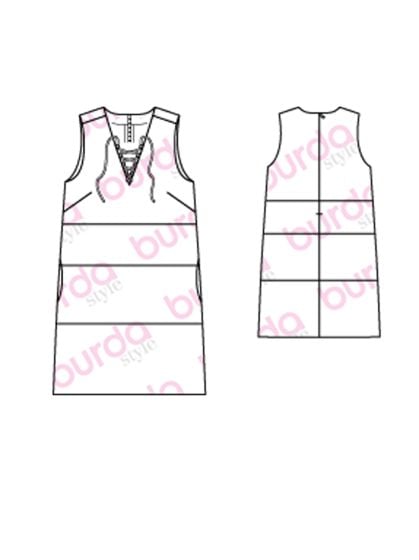 Robe n°110 de Burda Style Février 2017