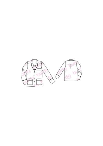 Veste de pyjama n°111 de Burda Style Janvier 2017