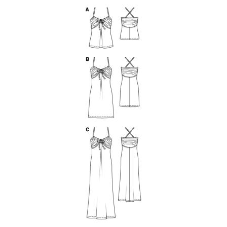 Top et robe dos nu n°111 de Burda Style Mars 2015
