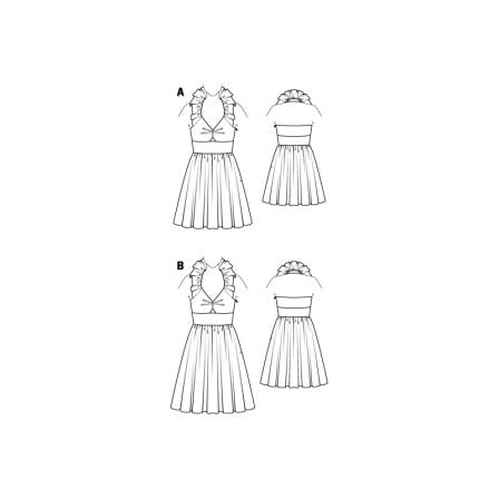 Robe dos-nu n°111 de Burda Style Avril 2015