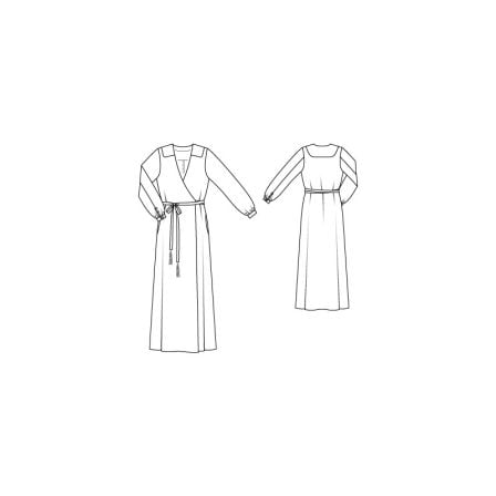 Robe croisée n°111 de Burda Style Août 2013