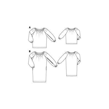 Blouse chemisier n°112 de Burda Style Avril 2015