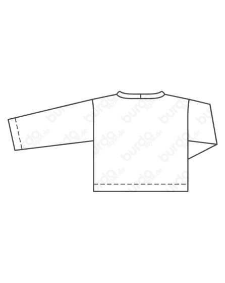 Pull over n°112 de Burda Style Août 2017