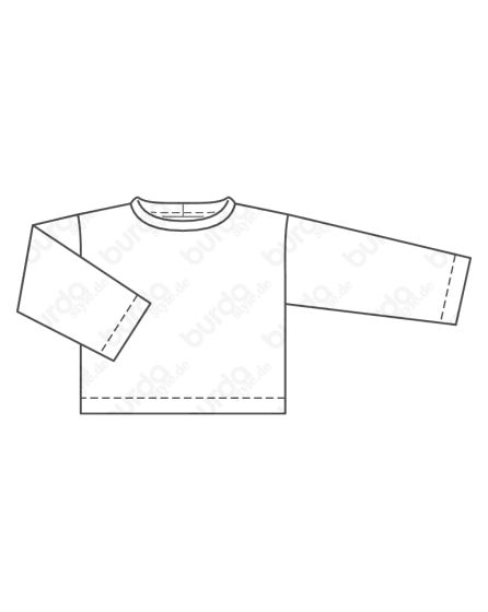Pull over n°112 de Burda Style Août 2017