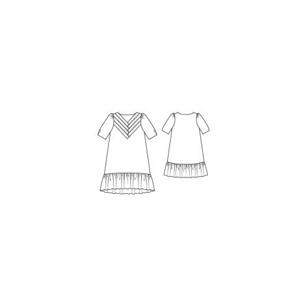 Robe à plumetis n°113 de Burda Style Juillet 2016