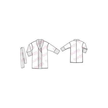 Robe de chambre n°114 de Burda Style Decembre 2016