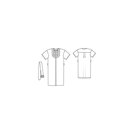 Robe chemisier n°115 de Burda Style Juillet 2016