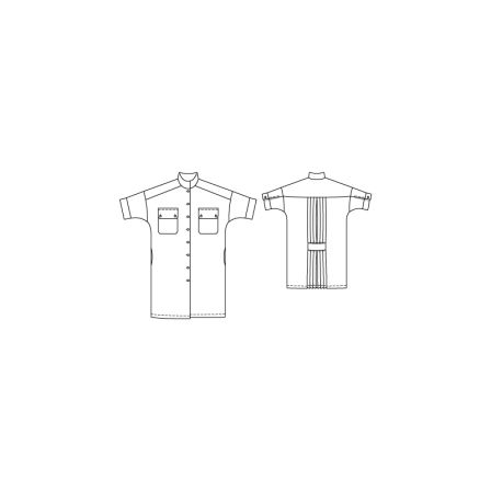 Robe chemisier n°115 de Burda Style Février 2015