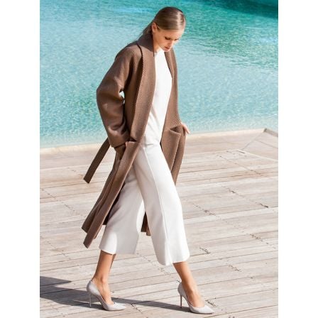 Manteau châle n°116 de Burda Style Aout 2016