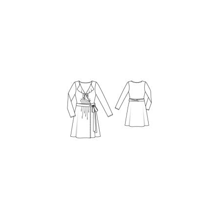 Robe portefeuille n°116 de Burda Style Octobre 2016