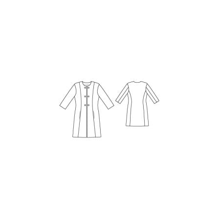 Manteau court n°116 de Burda Style Février 2013