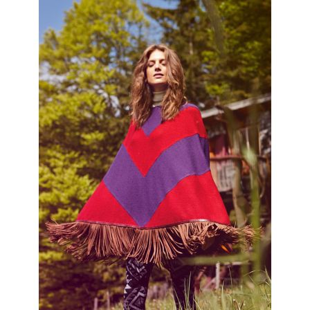 Poncho n°116 de Burda Style Octobre 2013