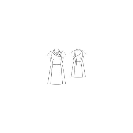 Robe à découpes n°117 de Burda Style Juillet 2016