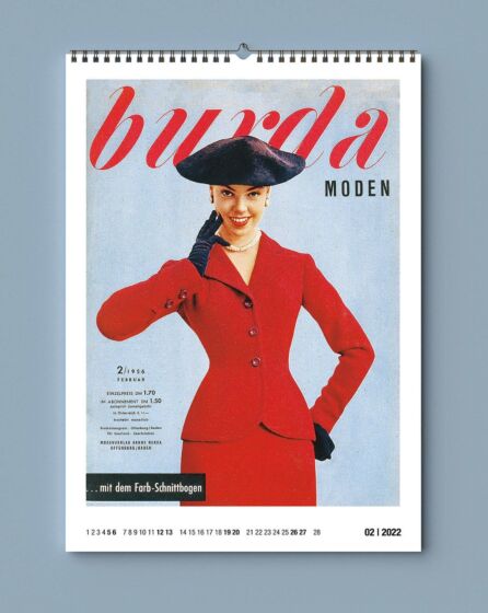 Calendrier mural Burda 2022