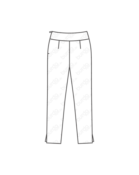 Pantalon en satin stretch n°102 | Burda Style 12/18