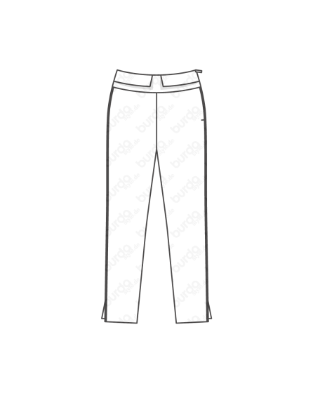 Pantalon en satin stretch n°102 | Burda Style 12/18